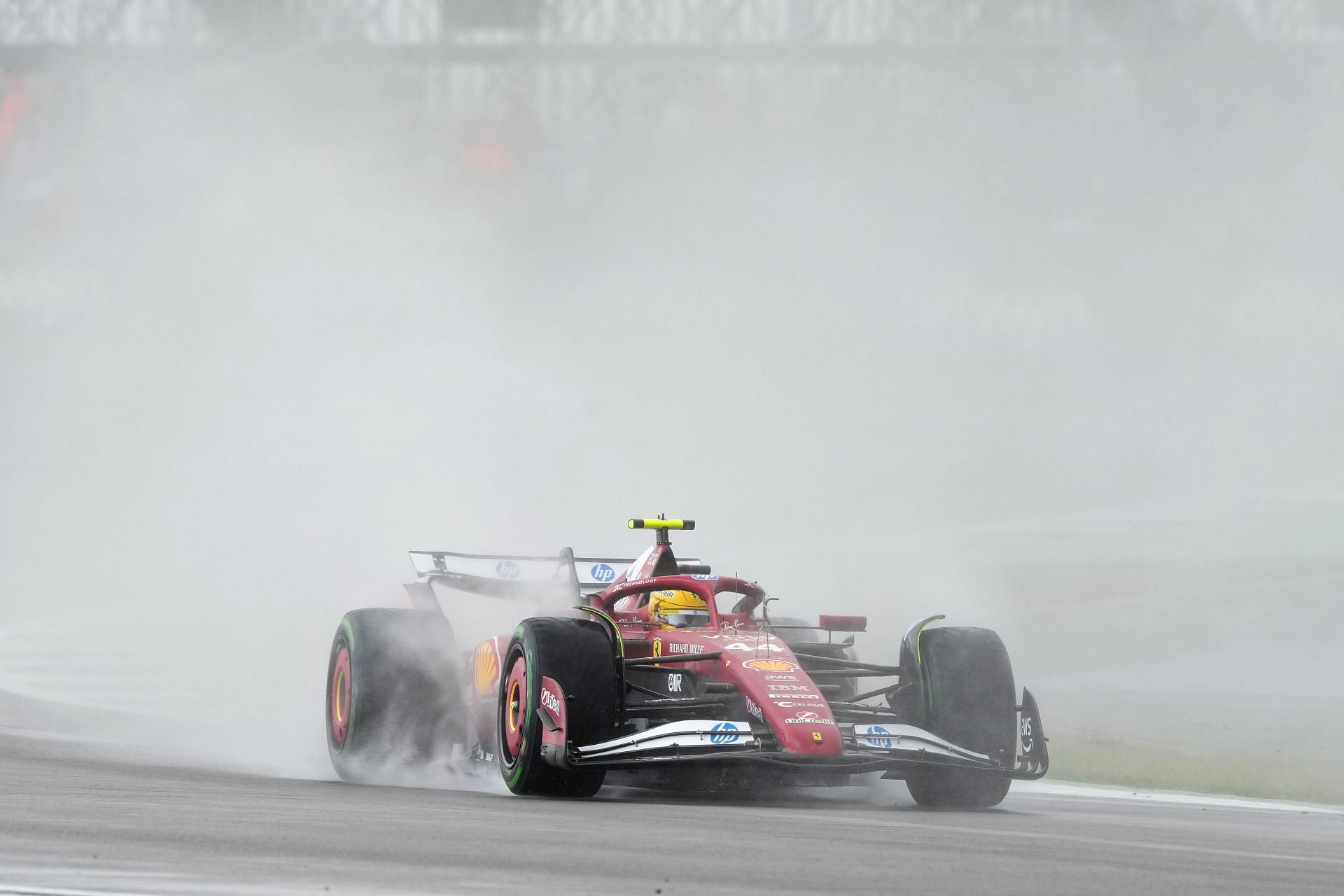 Lewis Hamilton driving the Ferrari SF-25 at the 2025 F1 Grand Prix of Great Britain - Source: Getty